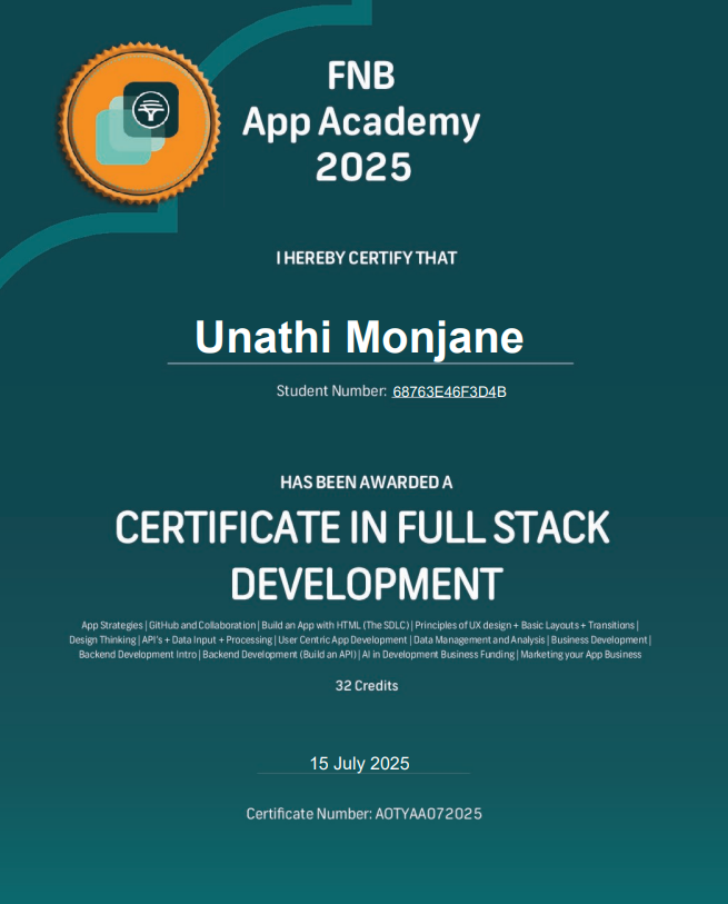 Full Stack Development